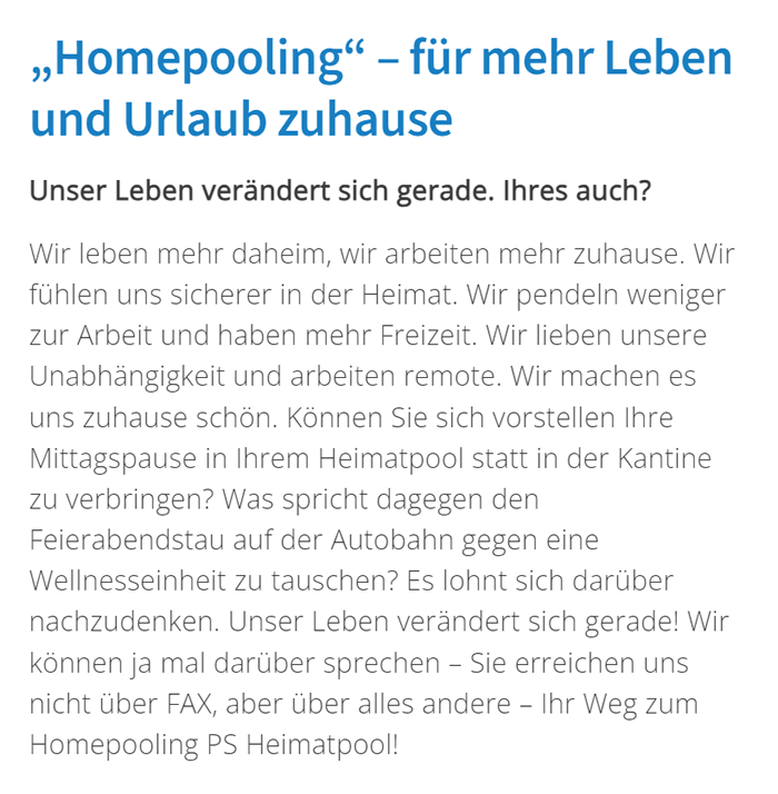 Homepooling in  Neuhofen